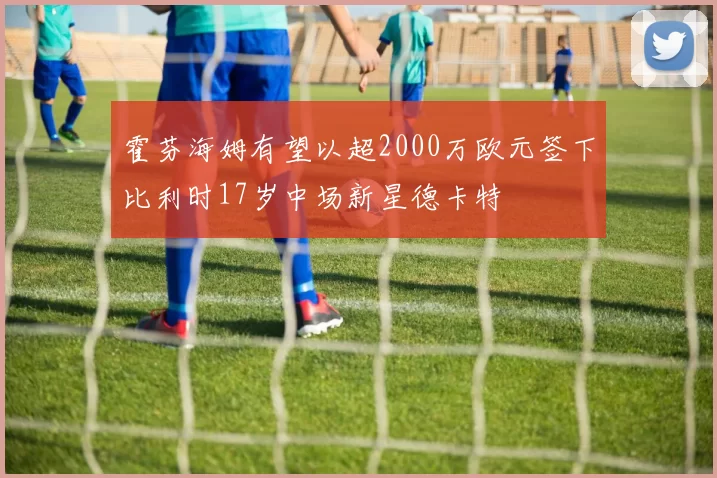 霍芬海姆有望以超2000万欧元签下比利时17岁中场新星德卡特
